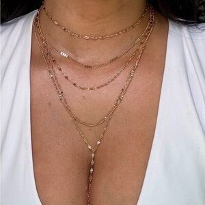 Stainless steel gold necklace